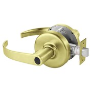 CORBIN RUSSWIN Grade 2 Entrance or Office Cylindrical Lock, Princeton Lever, Less Conventional Cylinder, Satin Bras CL3851 PZD 606 LC